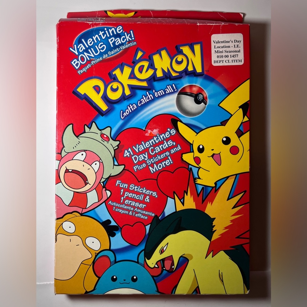 Pokémon Valentine's Day Cards, Vintage Y2K, Series 1 NIB - rare pokemon